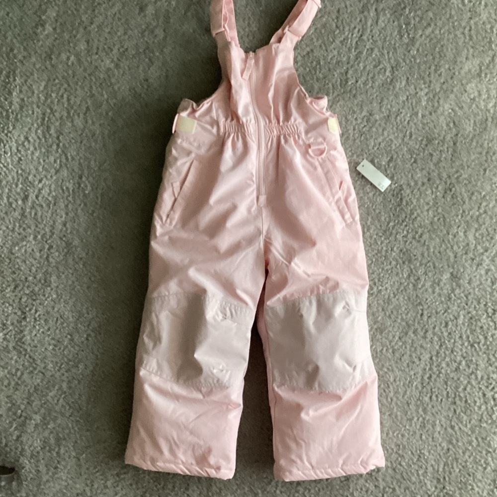 Amazon Essentials Light Pink Kids Overalls, Size 4T